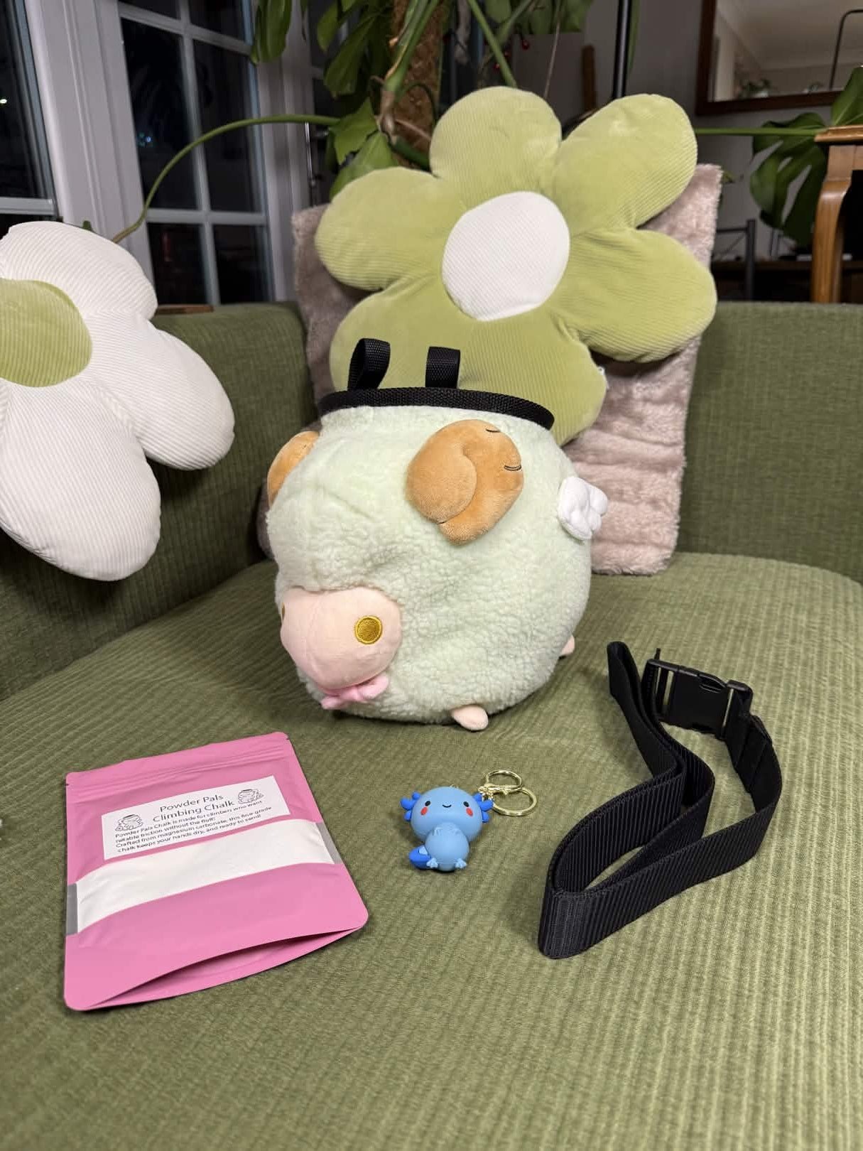 Ocean Angel Lamb Chalk Bag πΈπ - Powder Pals