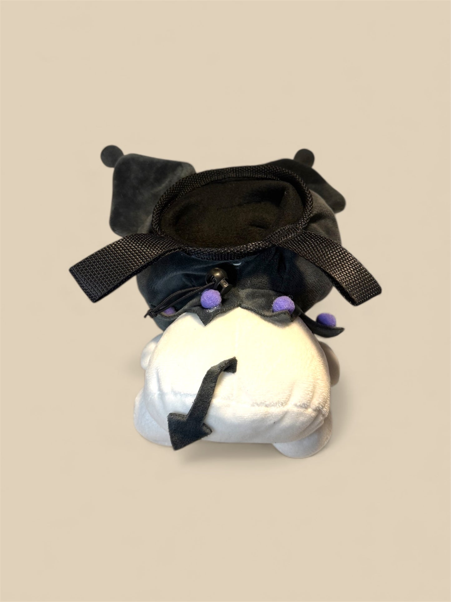Kuromi Chalk Bag for Climbing – Handmade Plush Chalk Bag | Powder Pals - Powder Pals