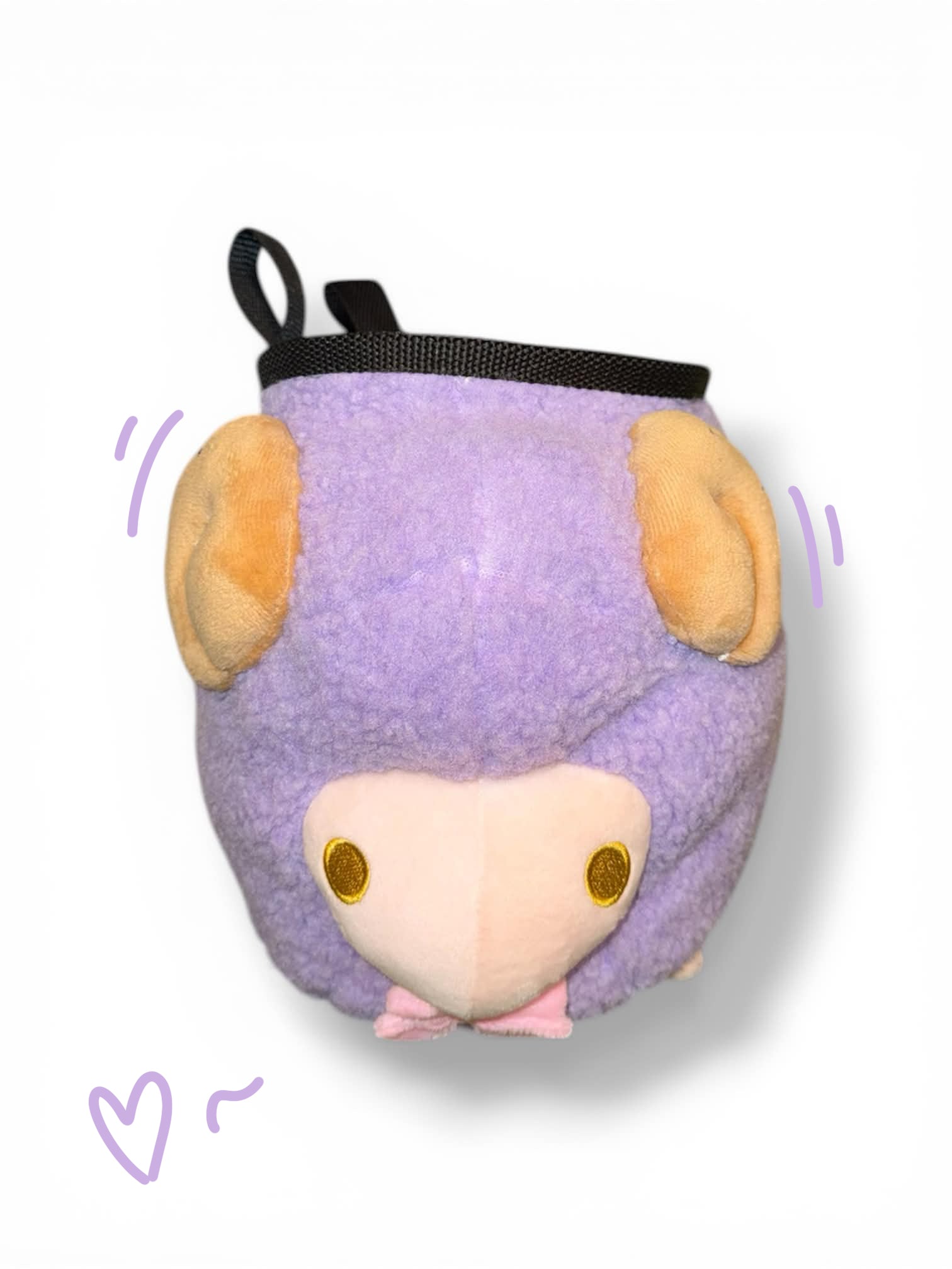 Lavender Angel Lamb Chalk Bag 🌸🐑 - Powder Pals