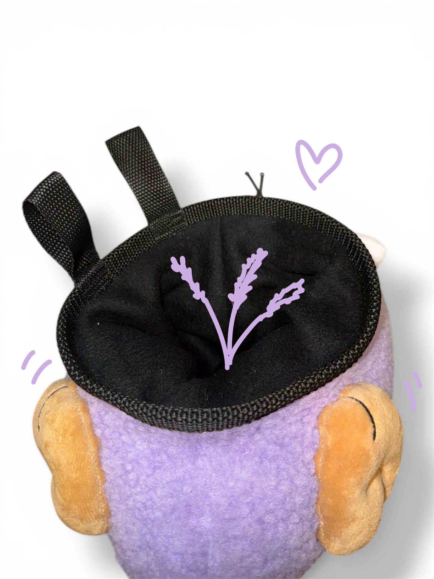 Lavender Angel Lamb Chalk Bag 🌸🐑 - Powder Pals