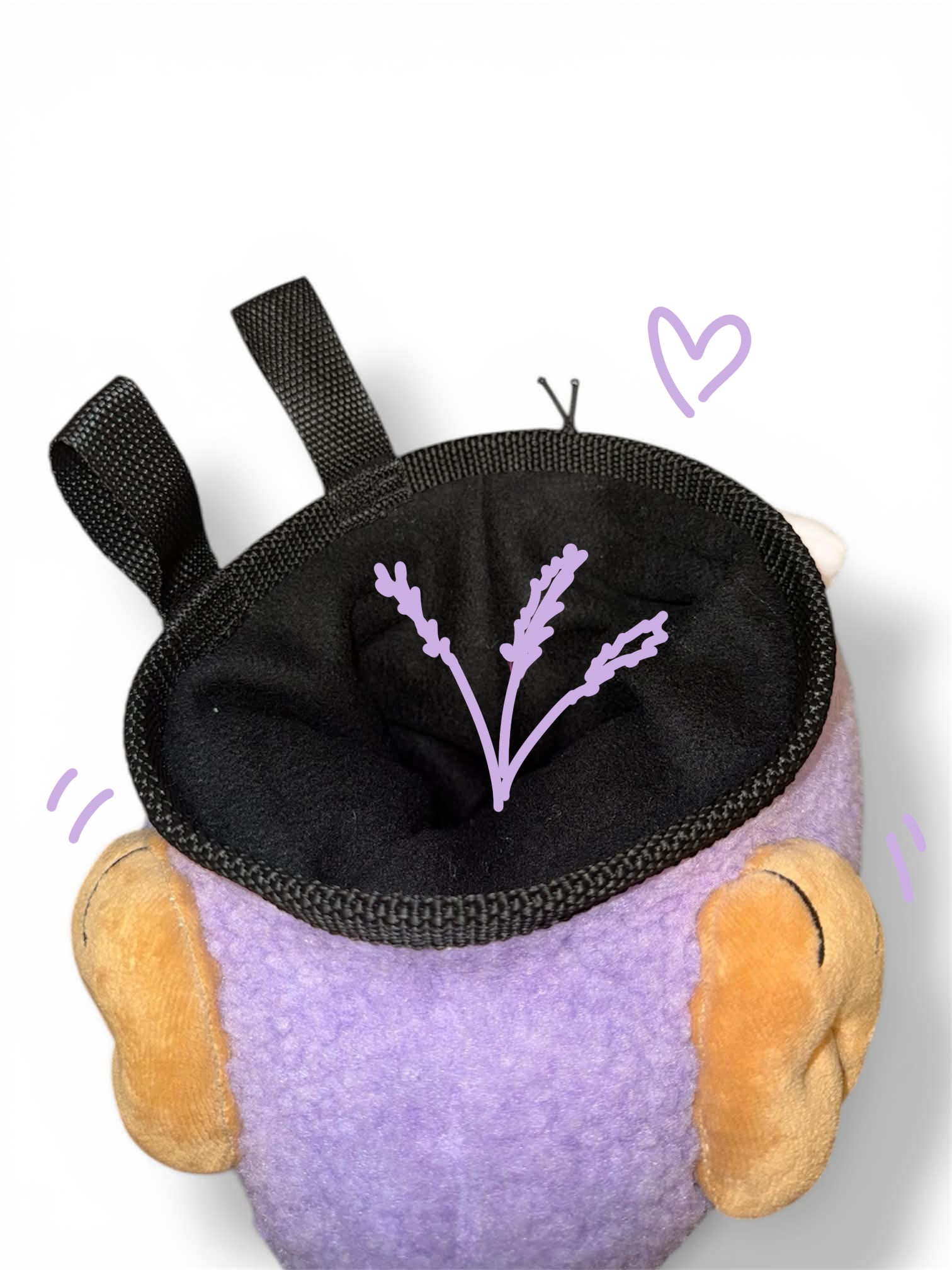 Lavender Angel Lamb Chalk Bag 🌸🐑 - Powder Pals