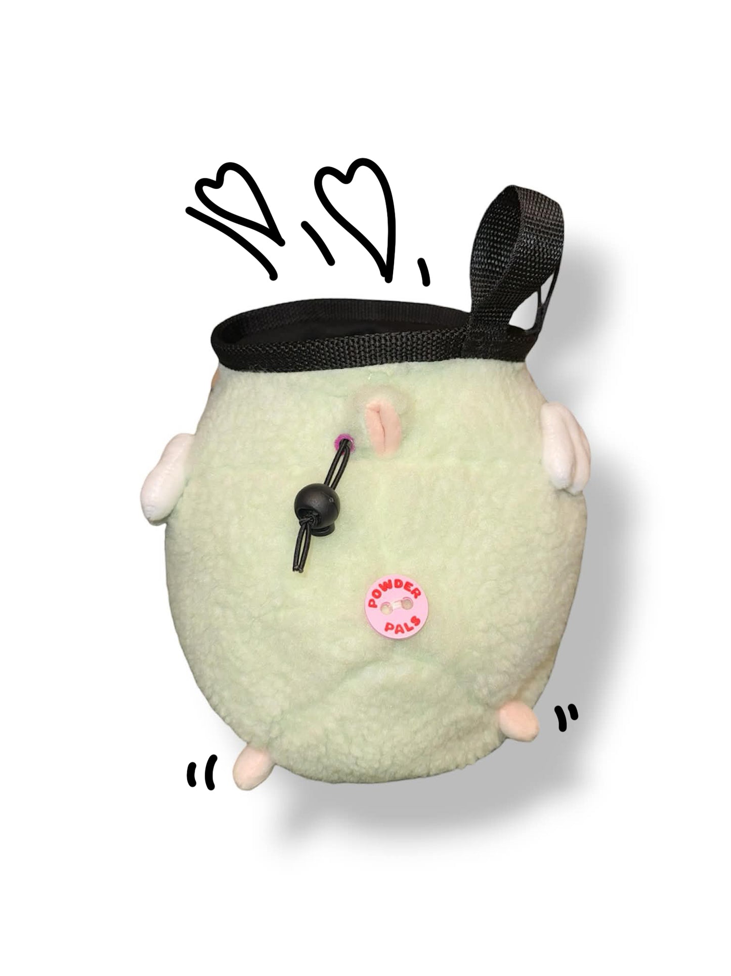 Minty Angel Lamb Chalk Bag 🌸🐑 - Powder Pals